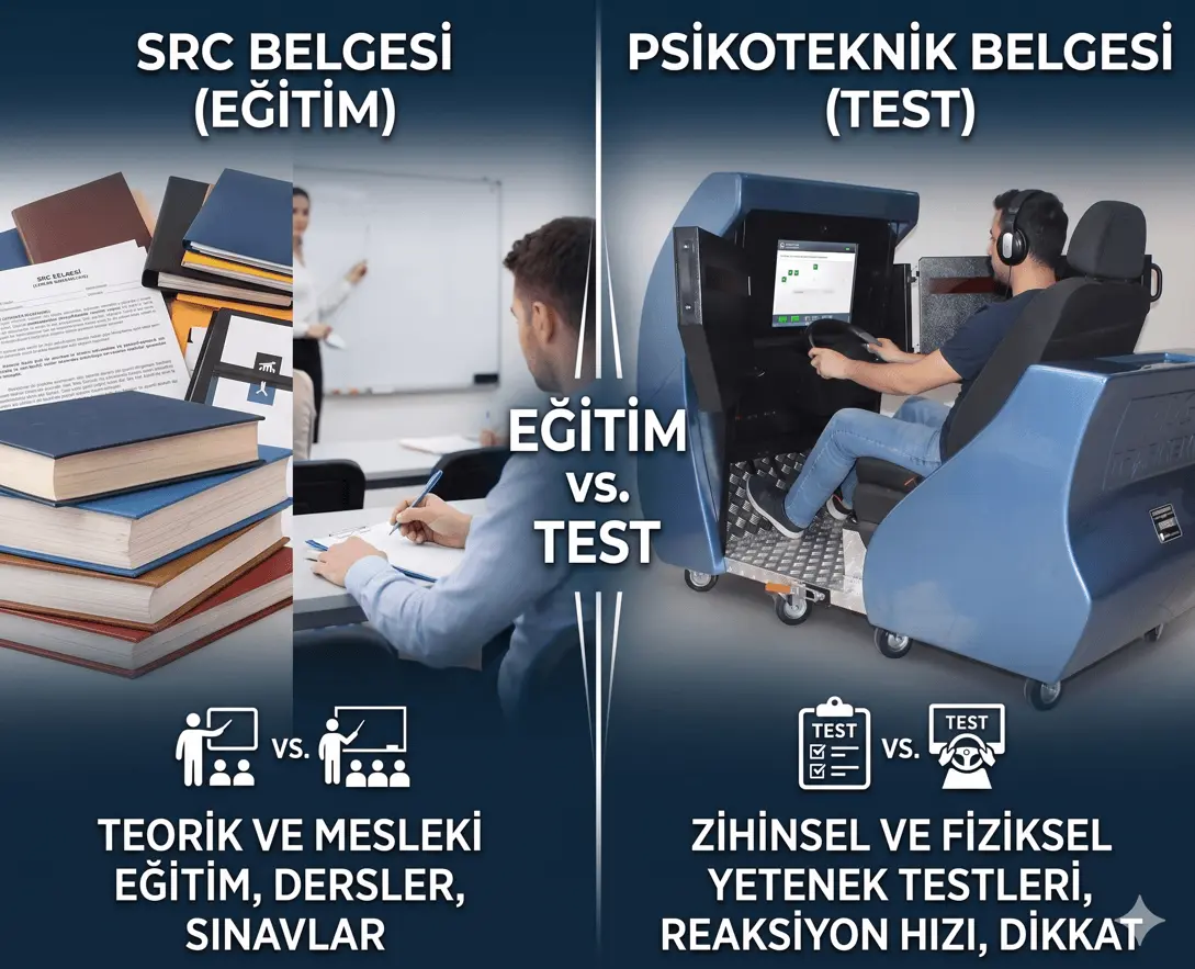 SRC ve psikoteknik farkı